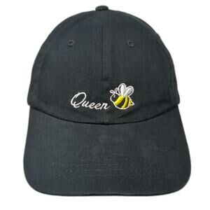 Torrid Queen Bee Embroidery Black Baseball Cap One Size Strapback Cotton Hat